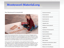 Tablet Screenshot of montessori-material.org