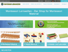 Tablet Screenshot of montessori-material.de